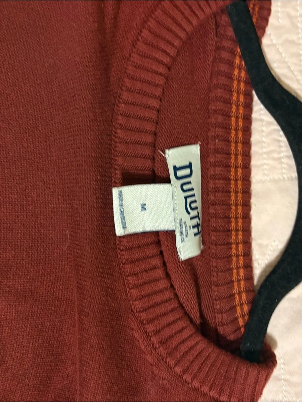 Men's Duluth Crewneck Sweater in Deep Brick Red -